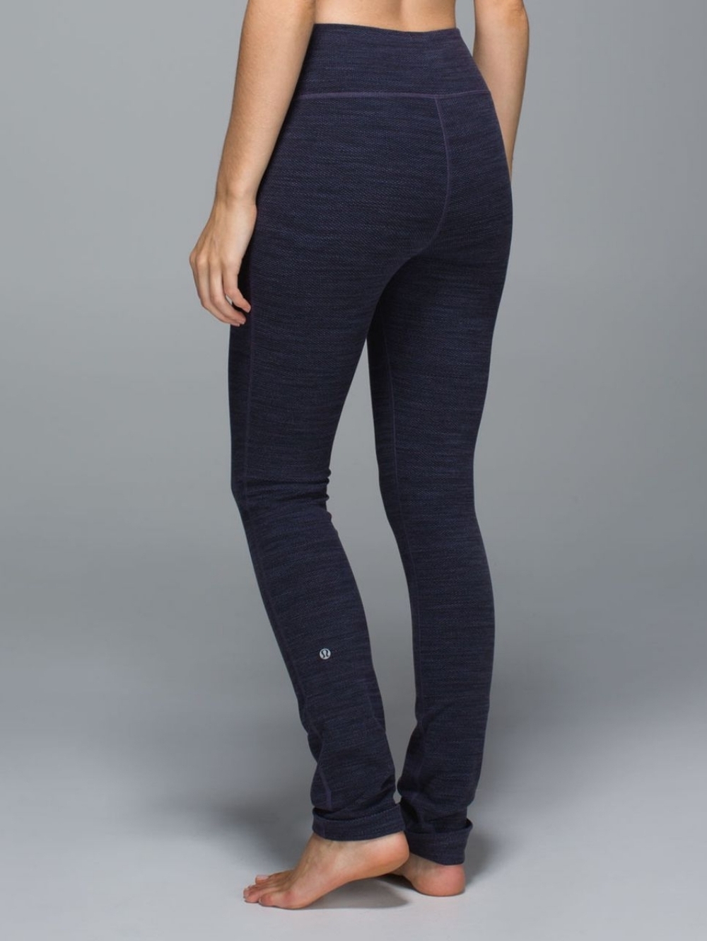 Lululemon Skinny Fit Will Purple Black Legging Pant Size 4